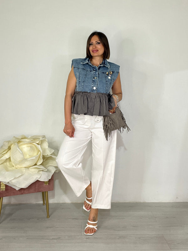 Gilet Denim Girly (PREORDINE 10gg LAVORATIVI)