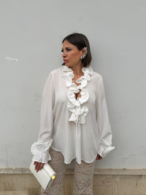 Blusa linen rose