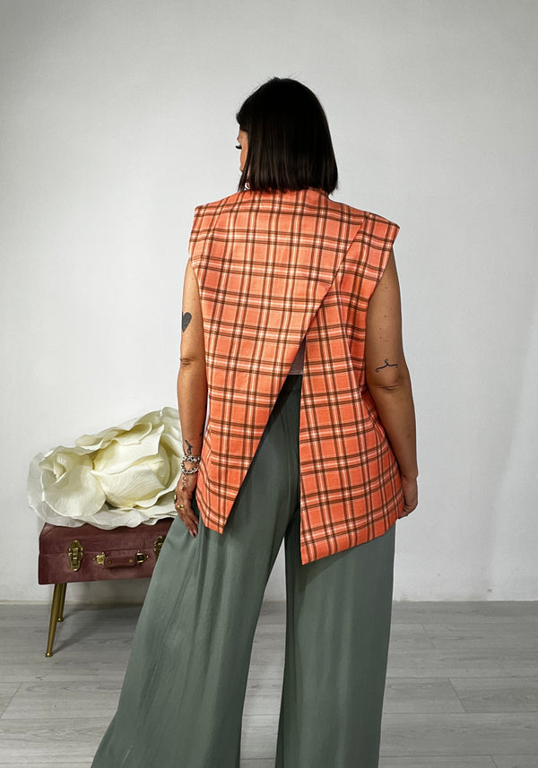Gilet Tartan Sunset