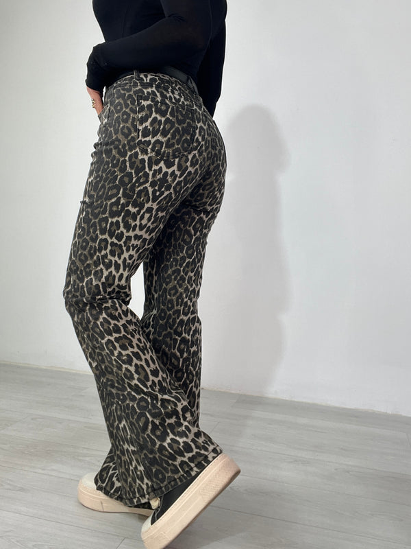 Jeans Zampa Leopardo
