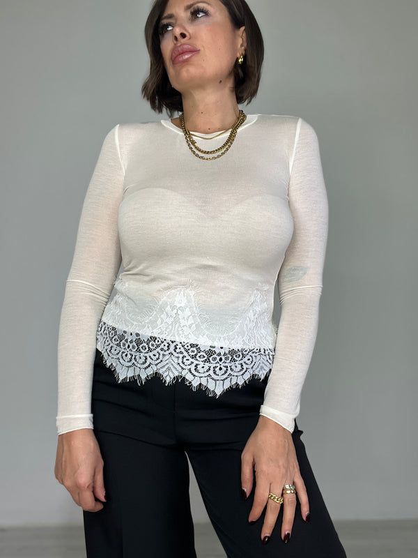 Sotto giacca Macramè