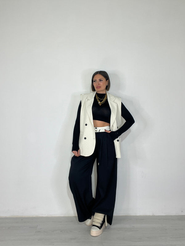Gilet Brillantinato