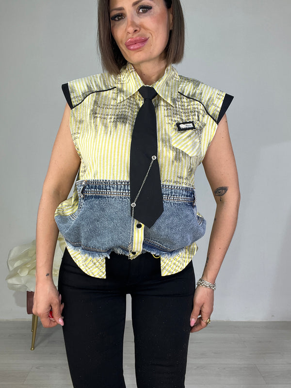 Camicia Tie Print