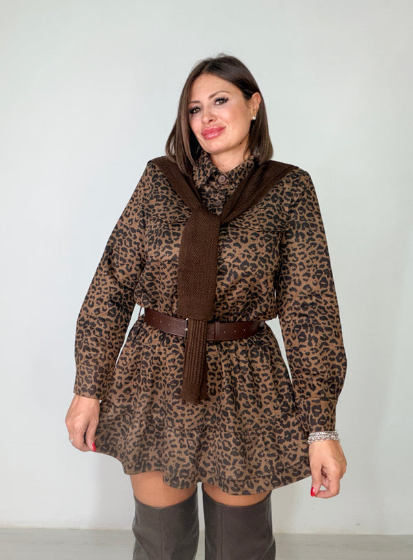 Abito Leopardato Chic