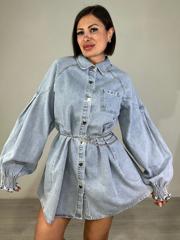 Abito Denim Heart