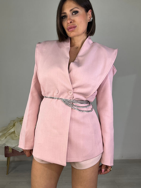 Blazer cut-out shoulders