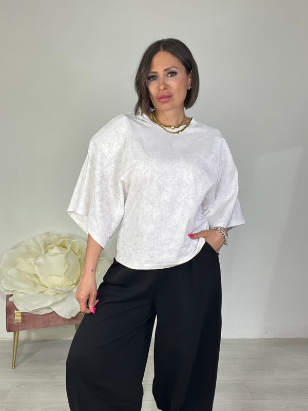 T-shirt Loose Over Marmorizzata