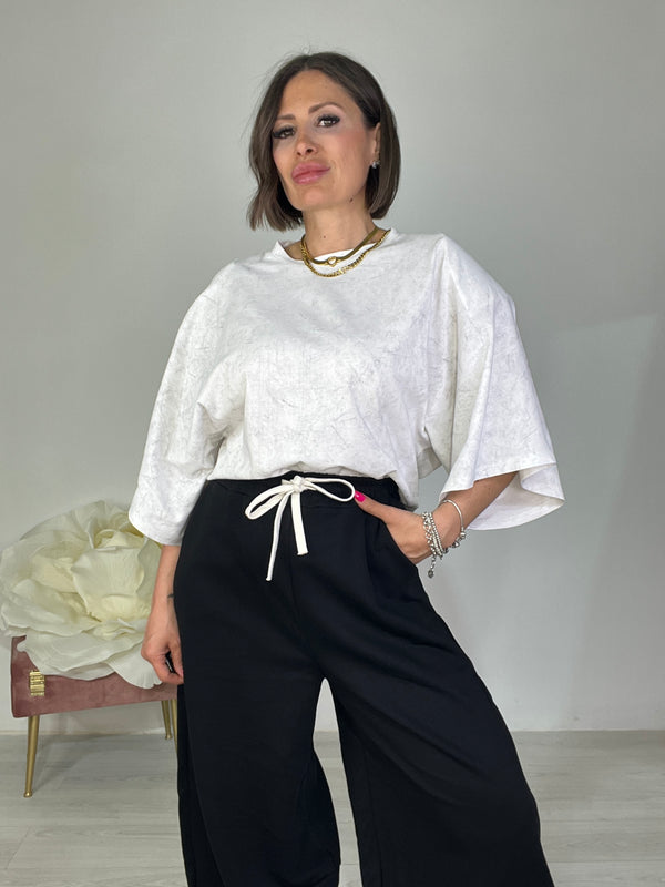 T-shirt Loose Over Marmorizzata