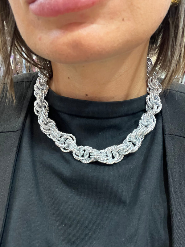 Collana silver nodini