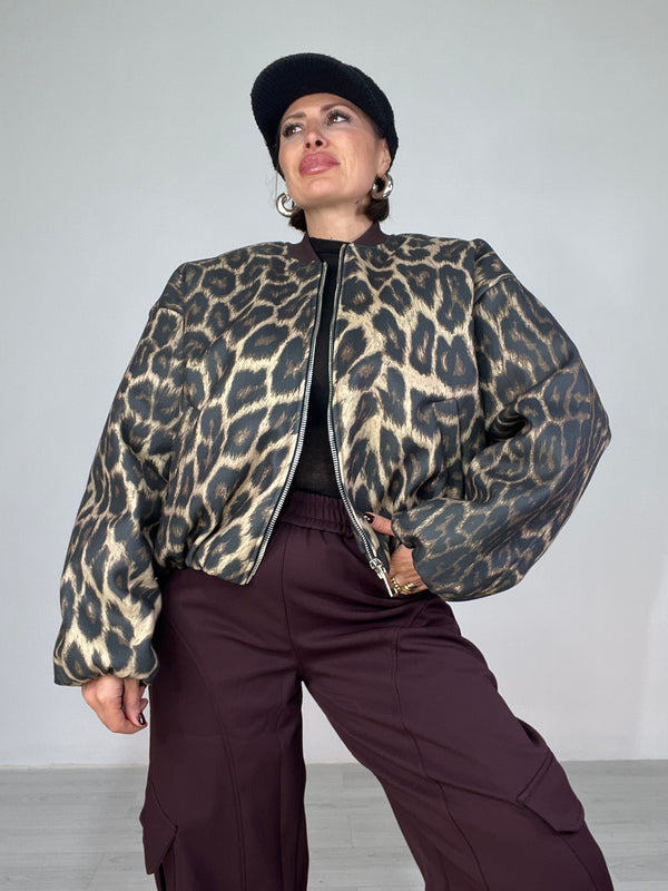 Bomber Leopard by Lumina