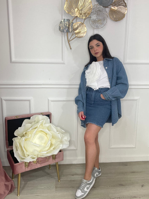 Gonna Jeans Martellata