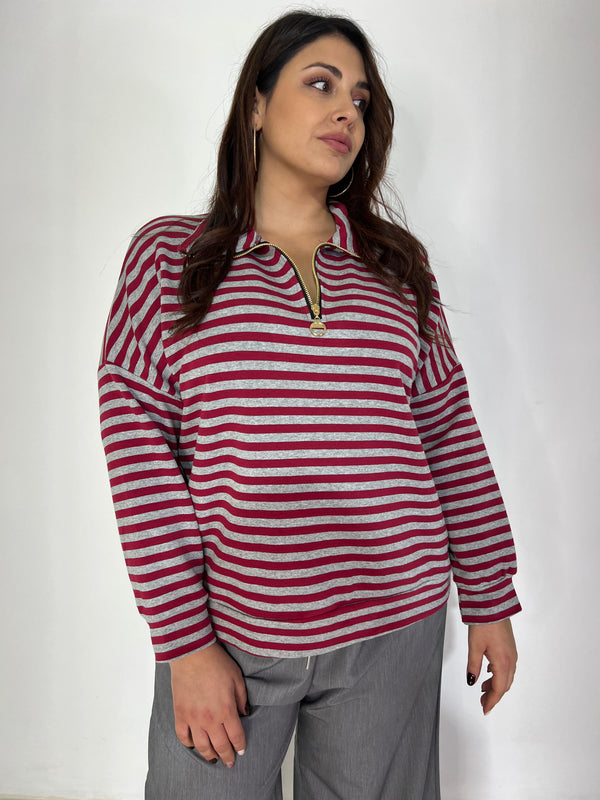 Maglia Righe Curvy
