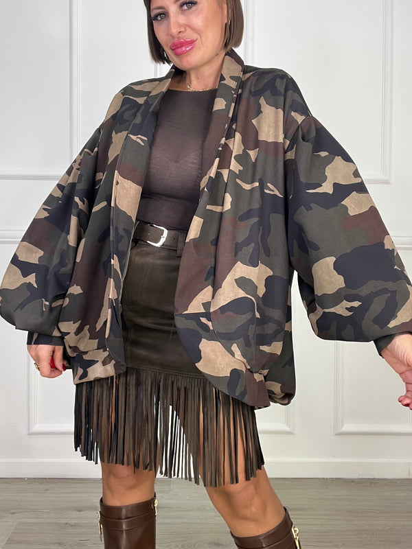 Bomber Oversize Mimetico