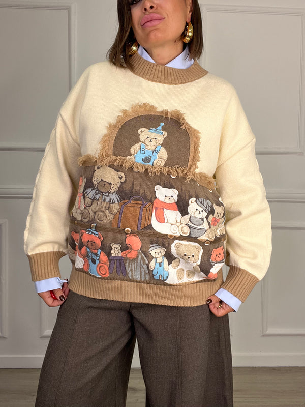 Maglioncino Bear Family