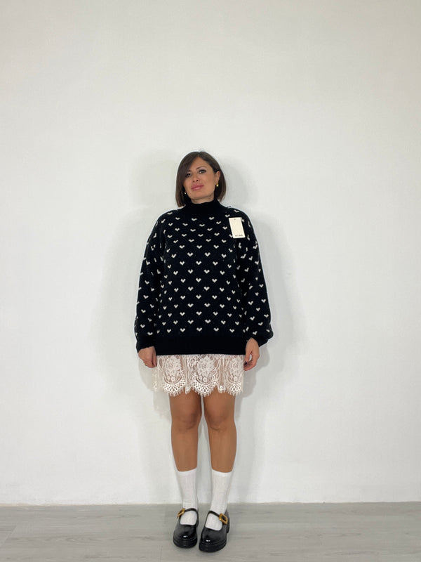 Abito Cuori Di Pizzo