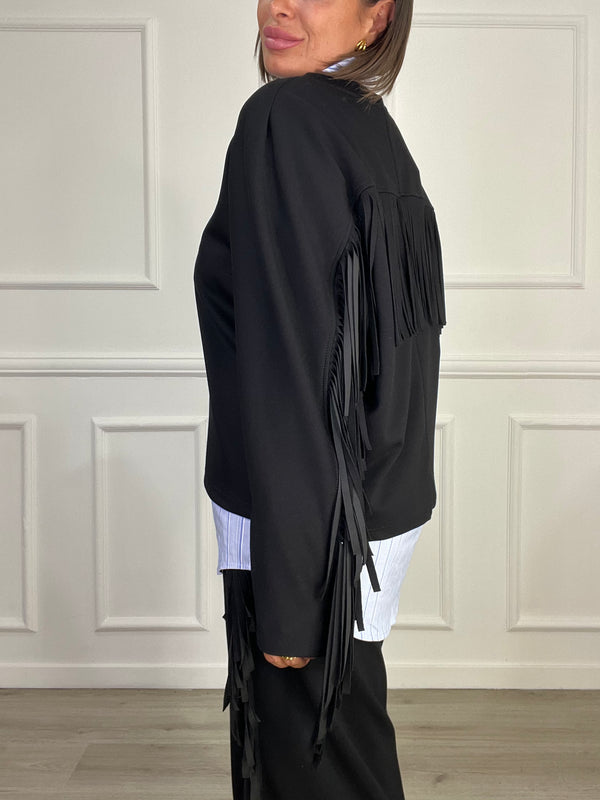 Coordinato Felpa Con Frange