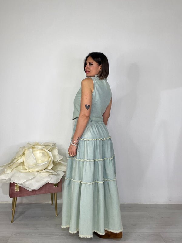 Coordinato Denim Vintage Chic
