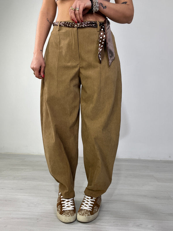 Pantalone flow costine