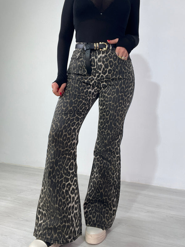 Jeans Zampa Leopardo
