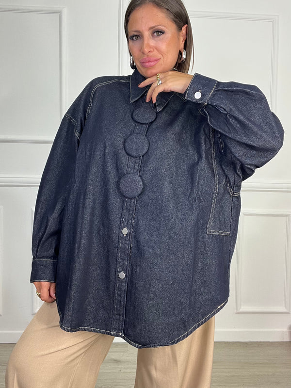 Camicione Botton Blue