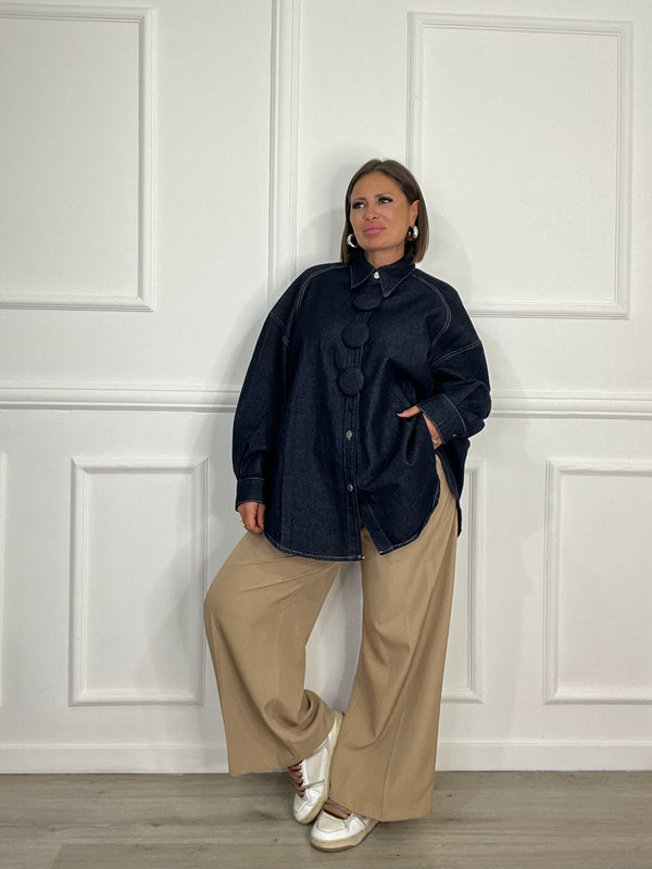 Camicione Botton Blue