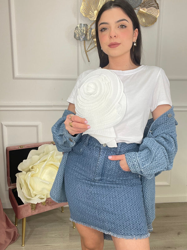 Gonna Jeans Martellata