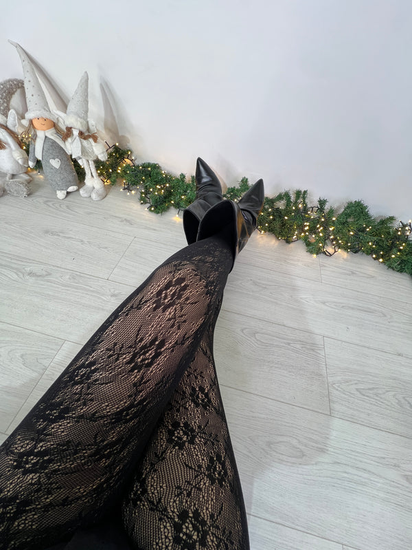 Calze felpate in pizzo