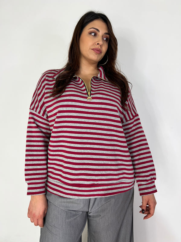 Maglia Righe Curvy