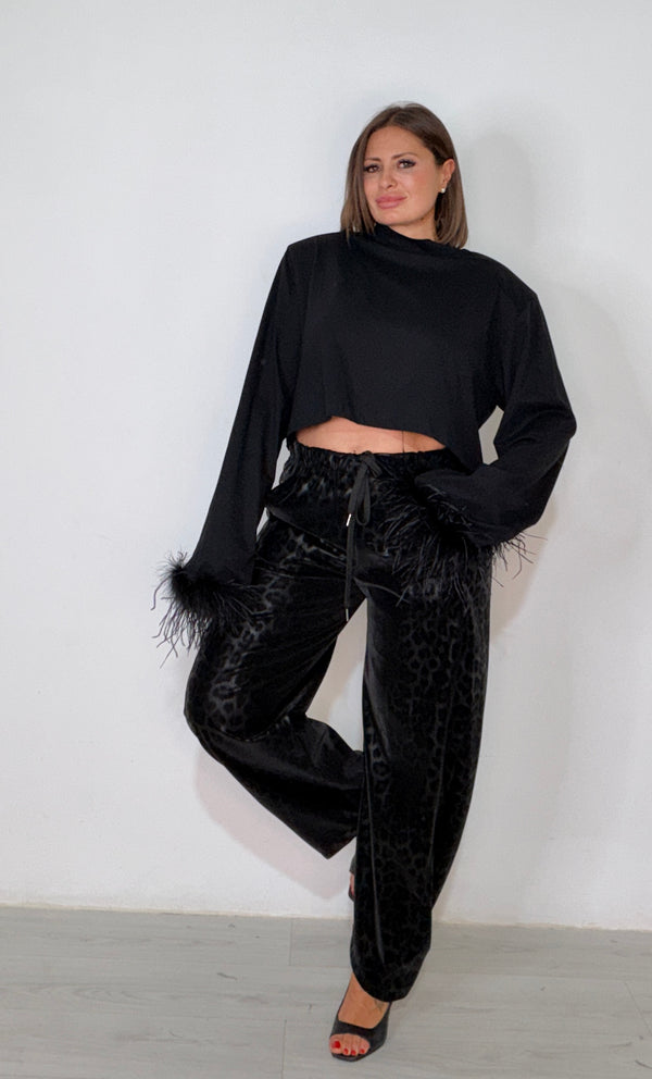 Pantalone Dark Leopard