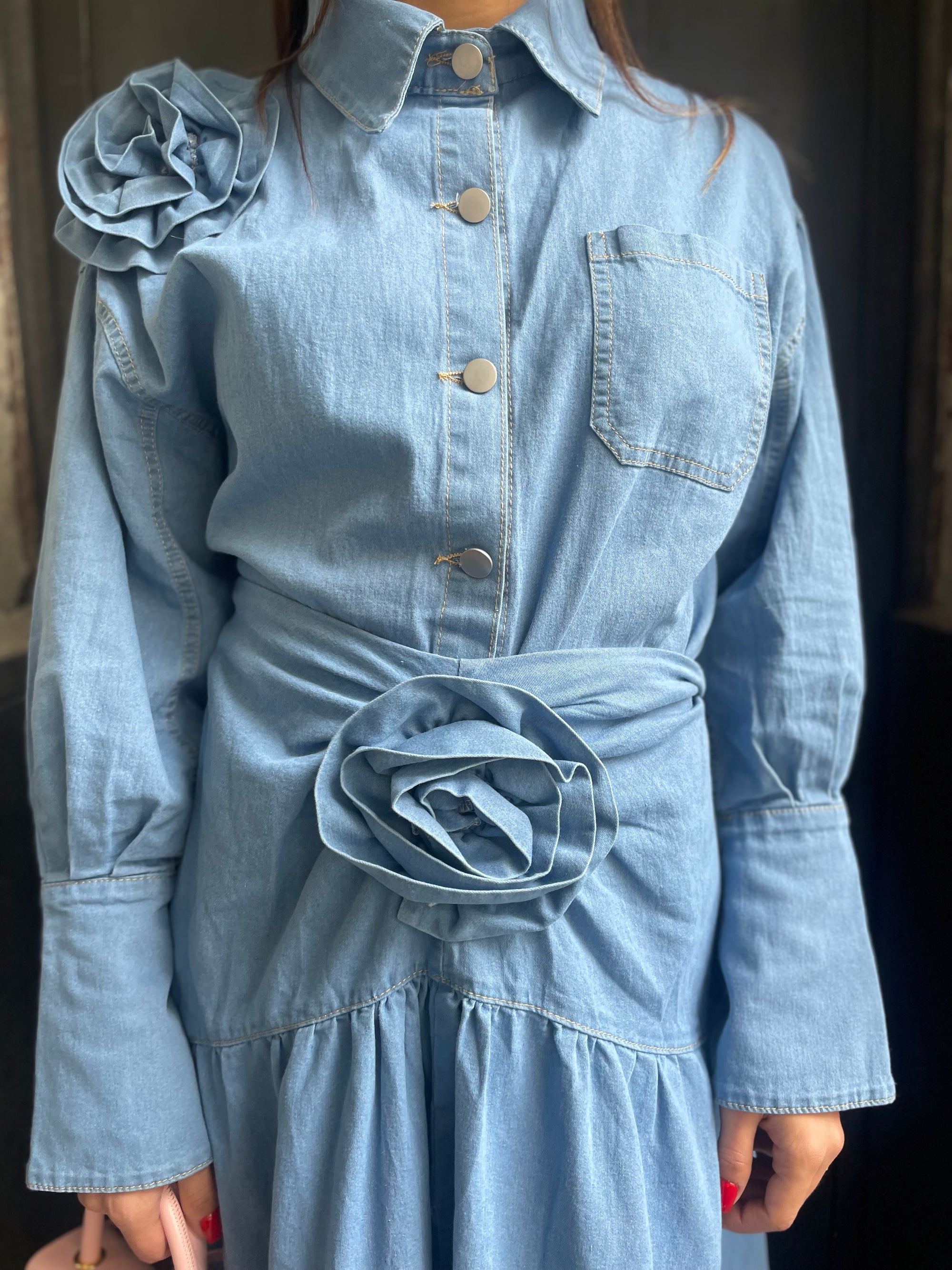 Coordinato Denim Rose