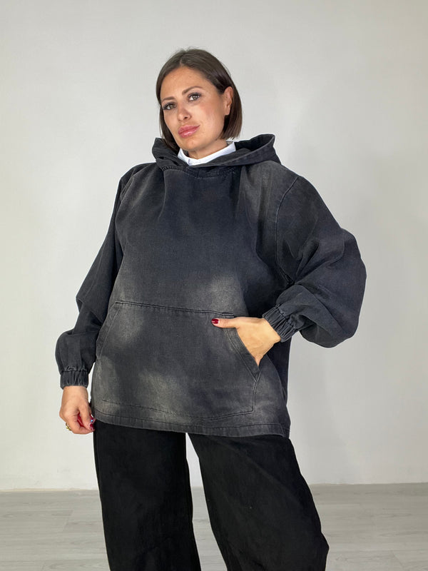 Felpa Denim Noire