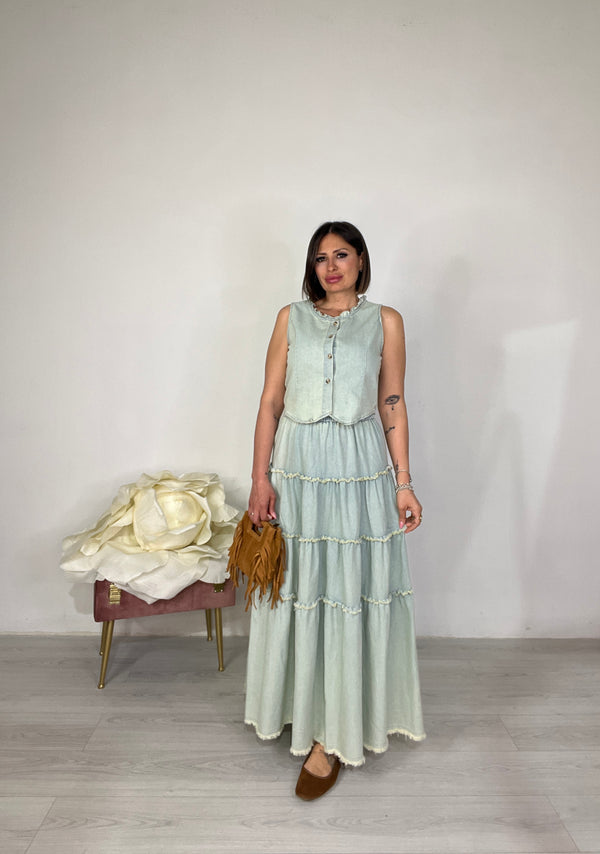 Coordinato Denim Vintage Chic