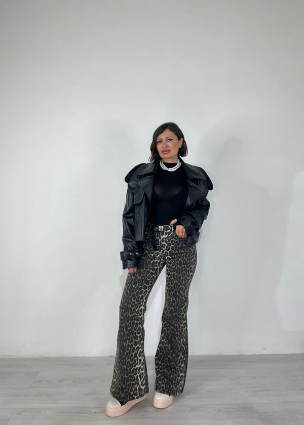 Jeans Zampa Leopardo