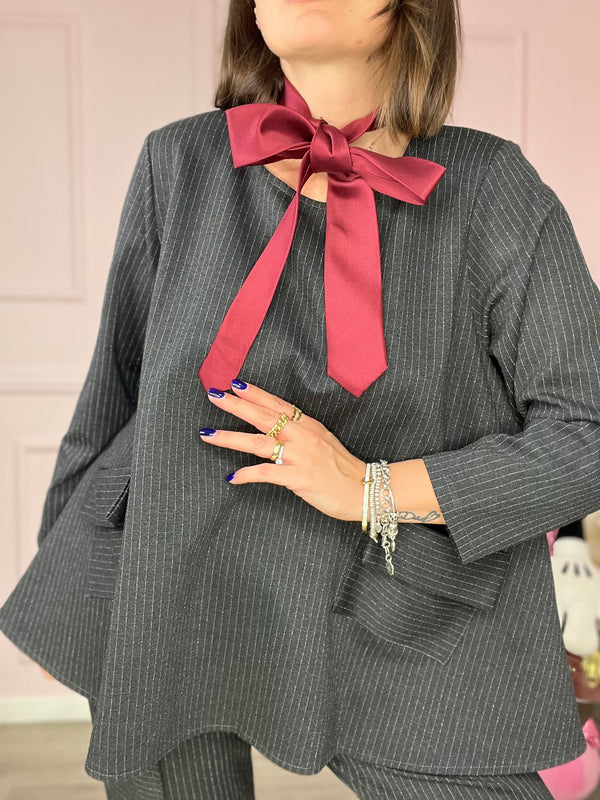 Cravatta Spigata bordeaux