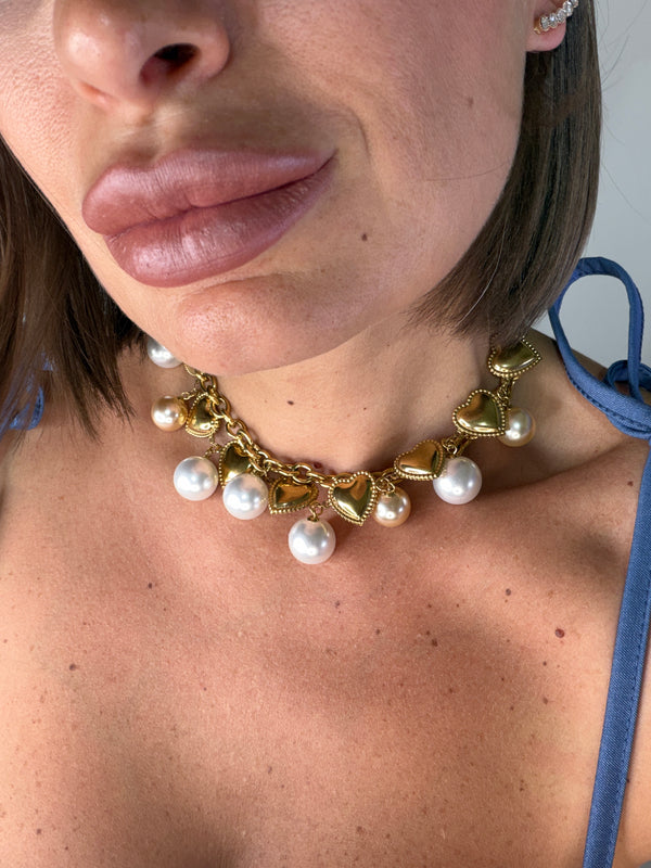 Collana Cuor Di Perla