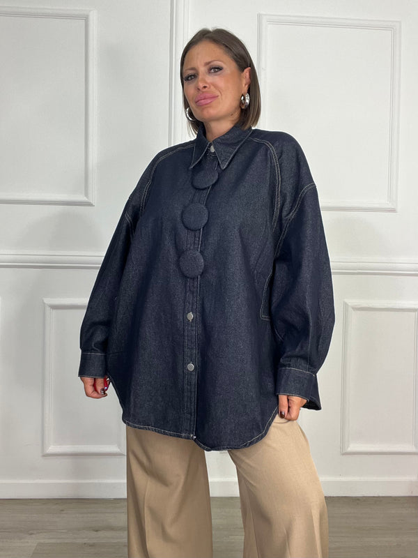 Camicione Botton Blue