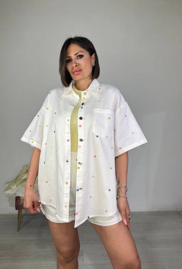 Twin set denim floreale