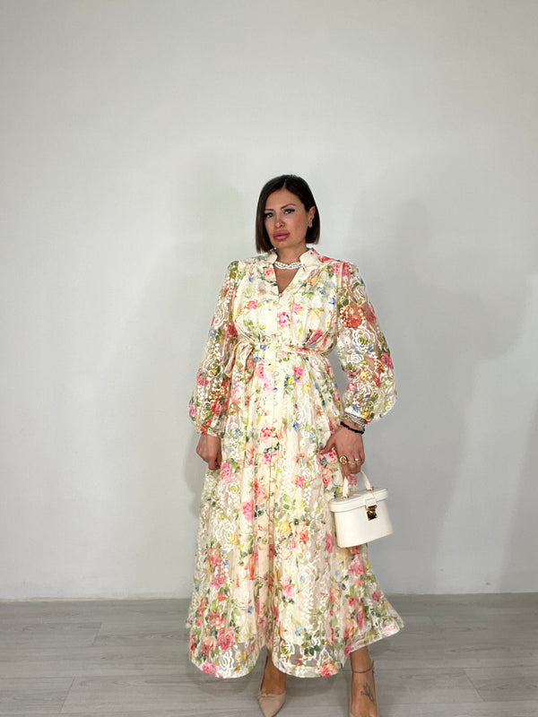 Abito Pizzo Floreale