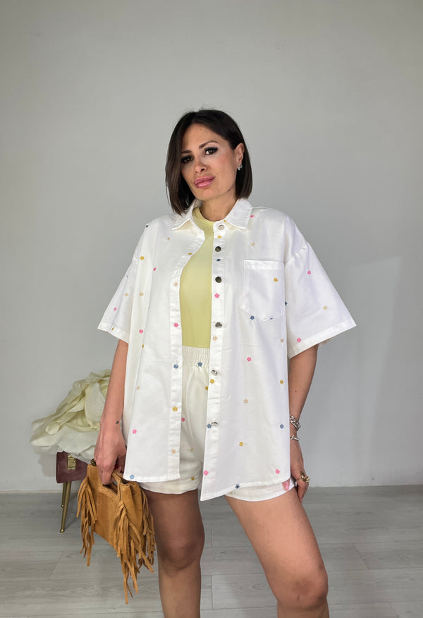 Twin set denim floreale