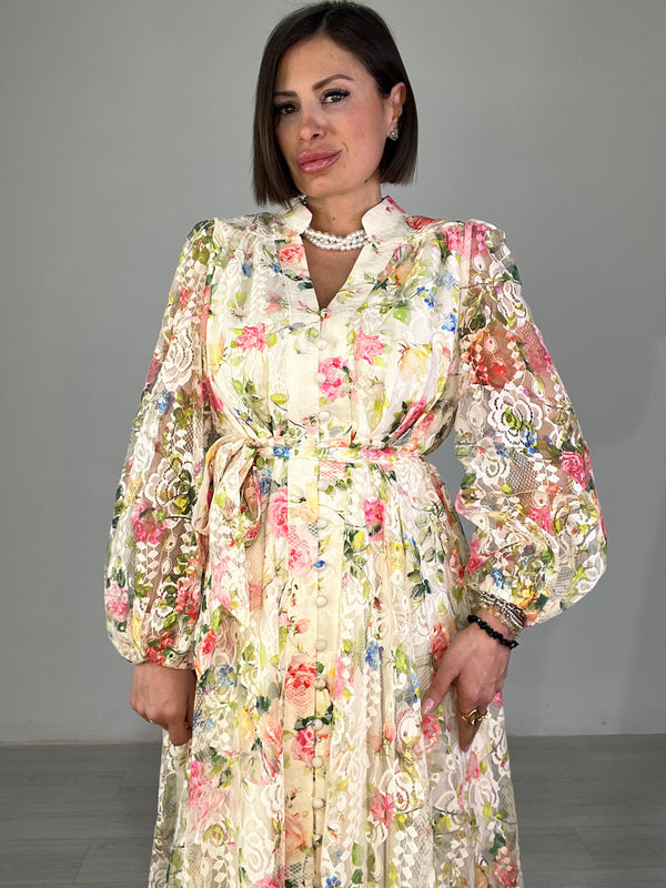 Abito Pizzo Floreale