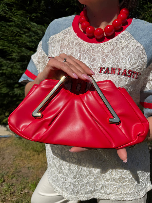 Clutch Golden Handle