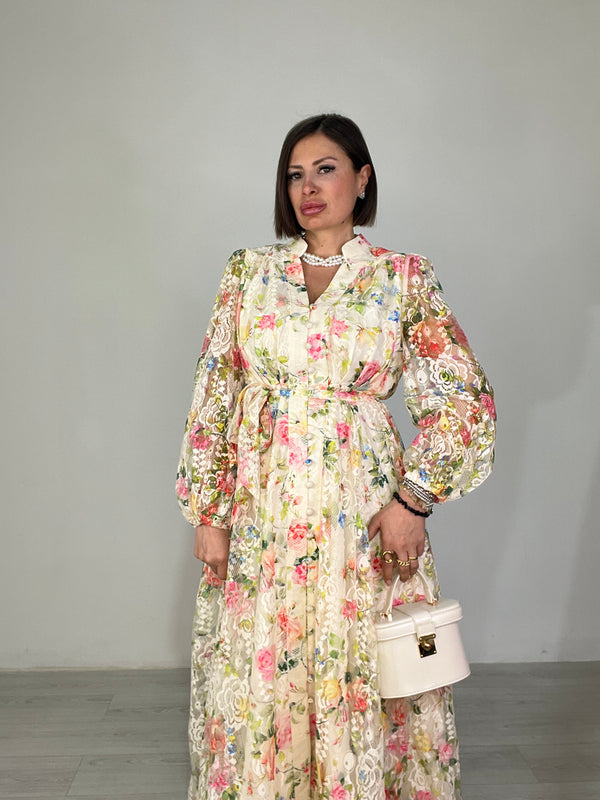 Abito Pizzo Floreale