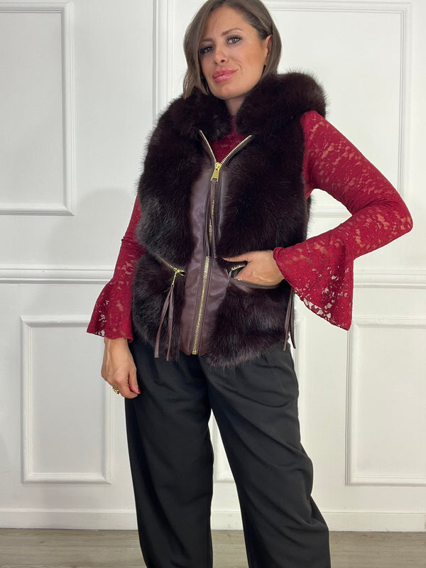 Gilet in Ecopelliccia Twist Fur