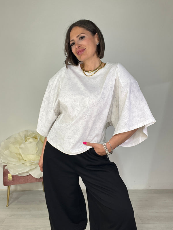 T-shirt Loose Over Marmorizzata