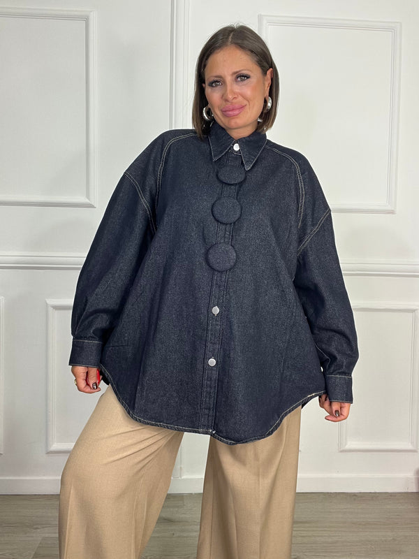 Camicione Botton Blue