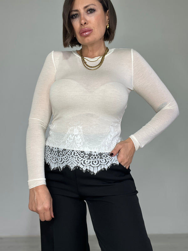 Sotto giacca Macramè