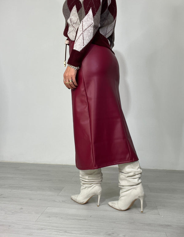 Gonna Ecopelle Curve di Stile