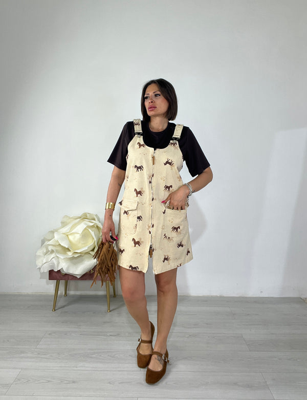 Salopette dress equestre