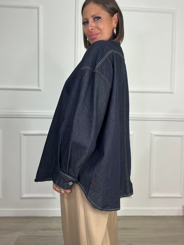 Camicione Botton Blue