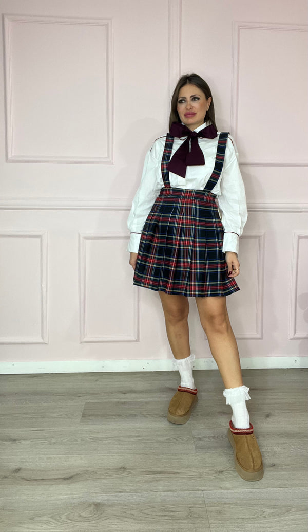 Salopette Tartan Nero